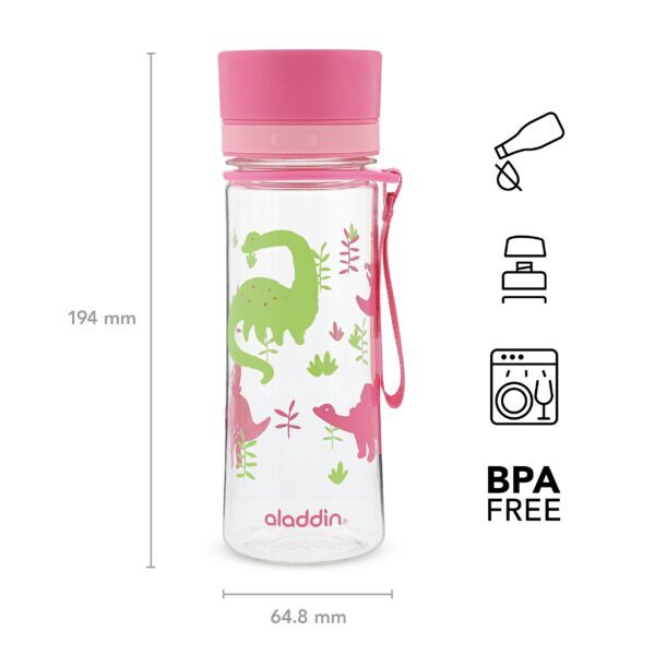 10-01101-093 Aladdin aveo butelka na wode dla dzieci dinozaury