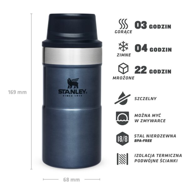 Kubek termiczny na kawę Stanley TRIGGER 0.25L granatowy