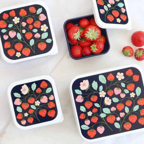 Lunchboxy dla dzieci STRAWBERRIES / A Little Lovely Company