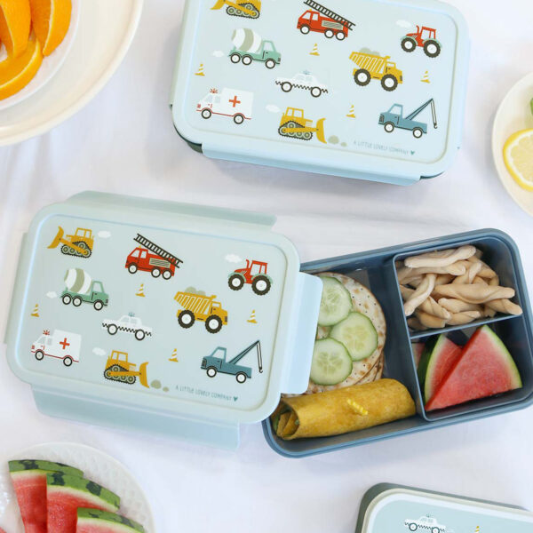 Bento lunchbox dla dzieci z przegródkami VEHICLES