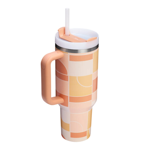 Stanley Quencher H2.O FlowState™ Tumbler 1.18 L Apricot Court Geo