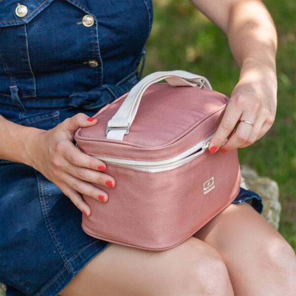 Monbento Arctic torba termiczna na lunch 5L Pink Moka - obrazek 4