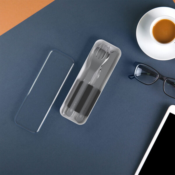 Monbento Slim Box sztućce na wynos w etui Black - obrazek 8