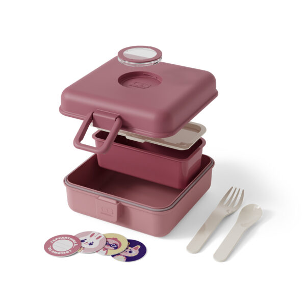 Monbento Snacky lunchbox dla dzieci 0,85 l Pink Blush