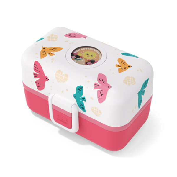 Monbento Tresor lunchbox dla dzieci 0,8 l Pink Birds