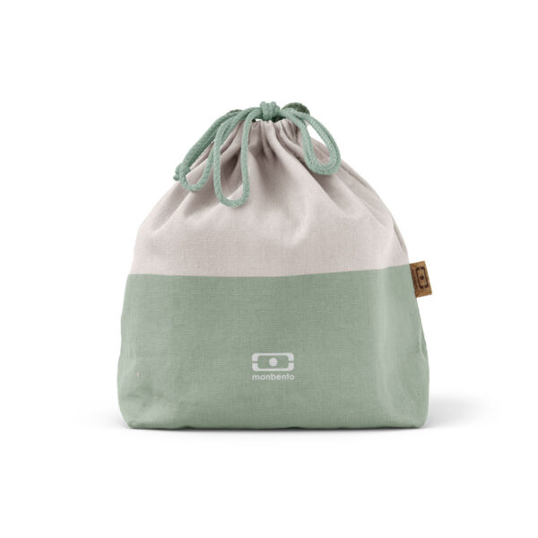 Monbento torba na lunch Pochette - Natural Green