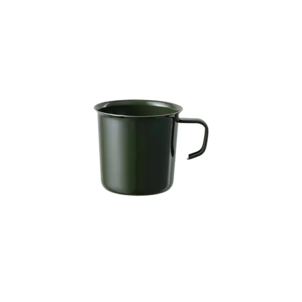 Kubek emaliowany z uchem FORIS 360 ml - zielony / Kinto