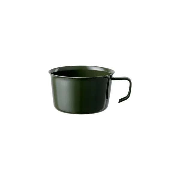 Kubek emaliowany z uchem FORIS 400ml - zielony / Kinto