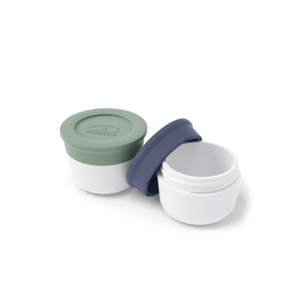 Monbento Temple pojemniki na sos 10ml 2 sztuki Green + Blue